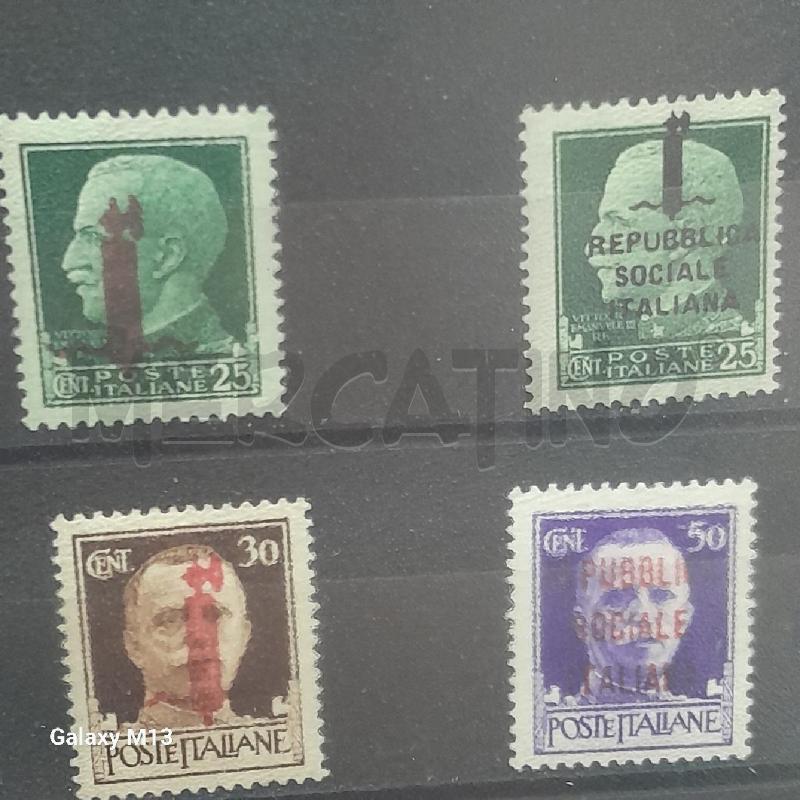 FRANCOBOLLI REPUBBLICA SOCIALE ITALIANA NUOVI SERIE COMPLETA | Mercatino dell'Usato Torino san paolo 3
