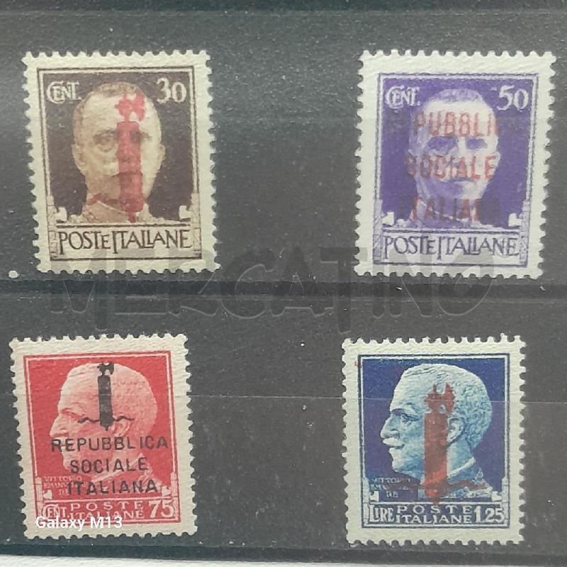 FRANCOBOLLI REPUBBLICA SOCIALE ITALIANA NUOVI SERIE COMPLETA | Mercatino dell'Usato Torino san paolo 4
