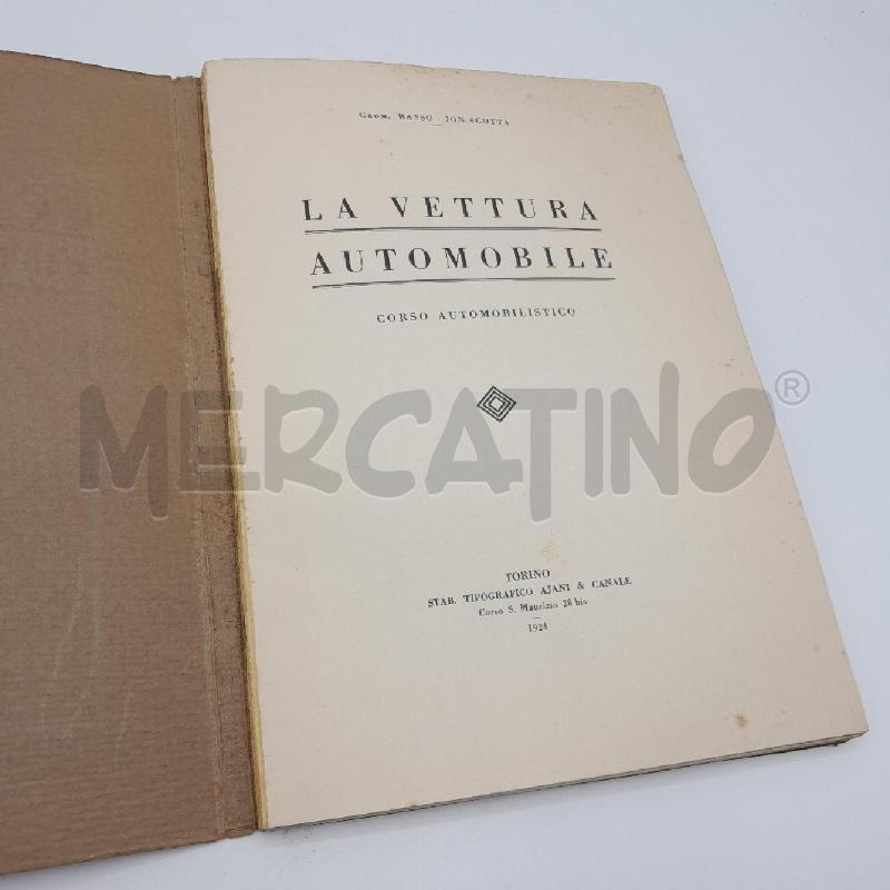 LA VETTURA AUTOMOBILE CORSO AUTOMOBILISTICO AJANI & CANALE 1924 | Mercatino dell'Usato Torino san paolo 2