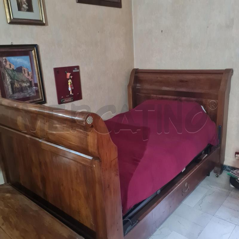 LETTO A BARCA LEGNO EPOCA CM 135 X 220 | Mercatino dell'Usato Torino san paolo 1