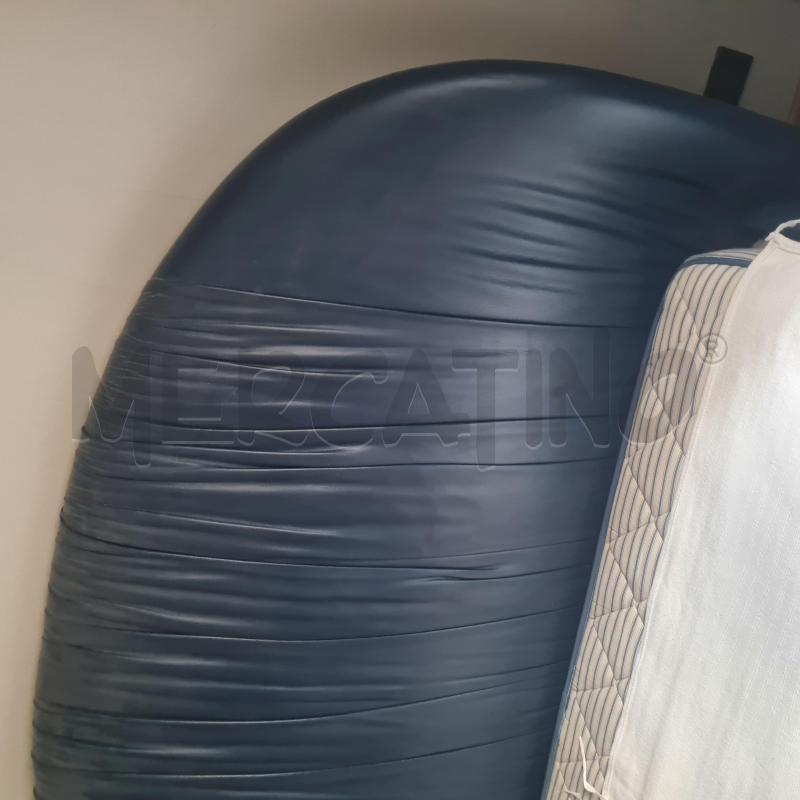 LETTO POLTRONA FRAU ARCHIBALD PELLE BLU | Mercatino dell'Usato Torino san paolo 4
