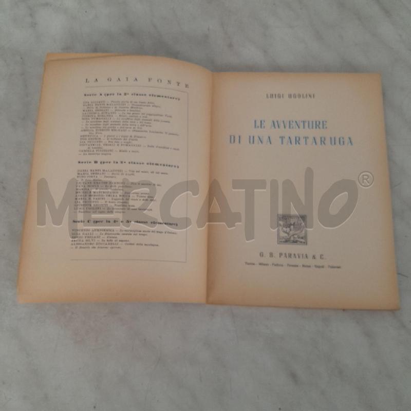 LE AVVENTURE DI UNA TARTARUGA PARAVIA 1950 | Mercatino dell'Usato Torino san paolo 2