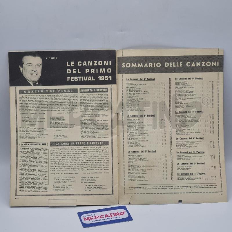 LIBRETTO SANREMO 1959 + CALENDARIO 1959 | Mercatino dell'Usato Torino san paolo 3