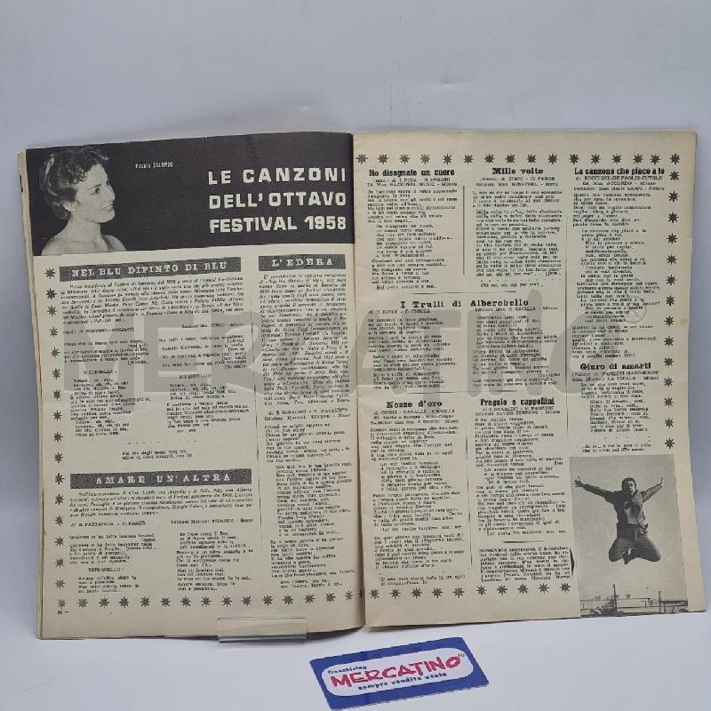 LIBRETTO SANREMO 1959 + CALENDARIO 1959 | Mercatino dell'Usato Torino san paolo 4