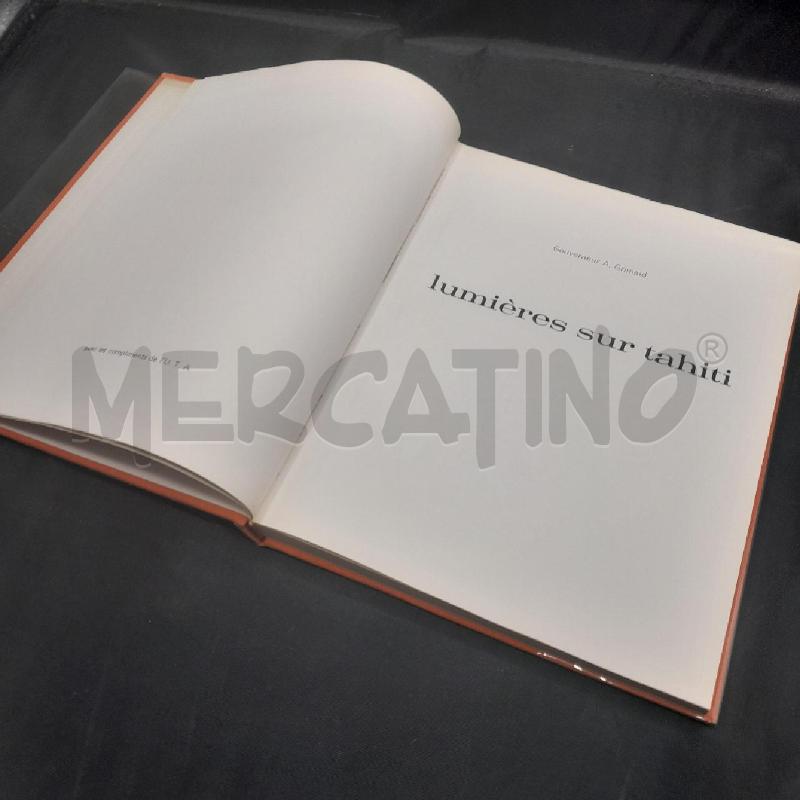 LIBRO LUMIERES SUR TAHITI  | Mercatino dell'Usato Torino san paolo 3