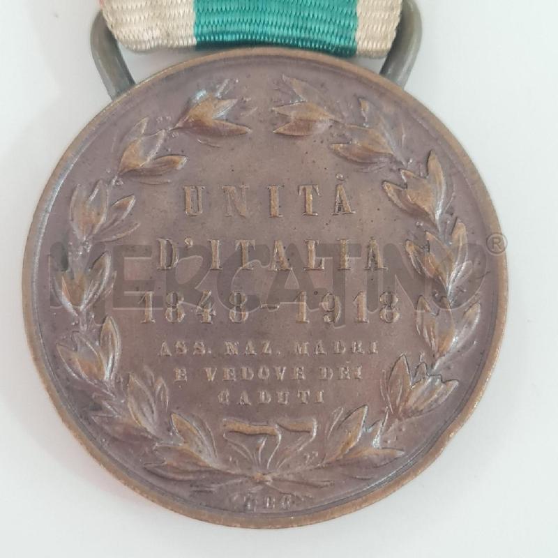 MEDAGLIA RICORDO UNITÀ D'ITALIA 1848-1918 | Mercatino dell'Usato Torino san paolo 2