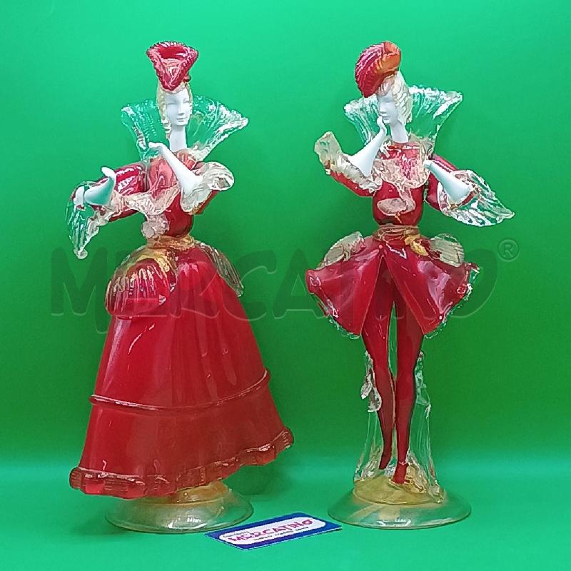 MURANO COPPIA DANZATRICI CM 35 | Mercatino dell'Usato Torino san paolo 1