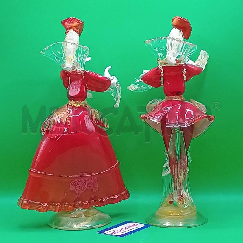 MURANO COPPIA DANZATRICI CM 35 | Mercatino dell'Usato Torino san paolo 2