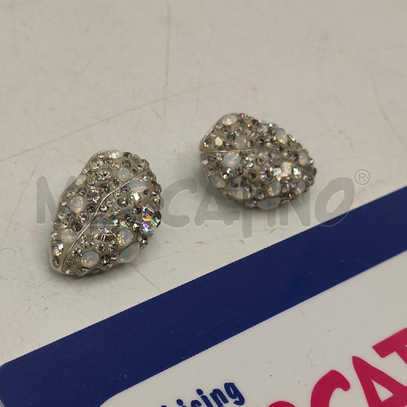 ORECCHINI BRILL B/GR CLUP SWAROVSKI | Mercatino dell'Usato Torino san paolo 2