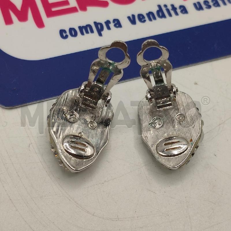ORECCHINI BRILL B/GR CLUP SWAROVSKI | Mercatino dell'Usato Torino san paolo 4