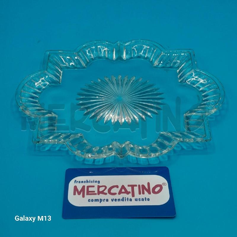 PIATTO VETRO MOLATURE EPOCA | Mercatino dell'Usato Torino san paolo 1