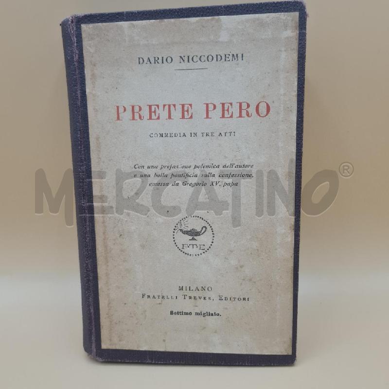 PRETE PERO DARIO NICCODEMI TREVES 1920 | Mercatino dell'Usato Torino san paolo 1