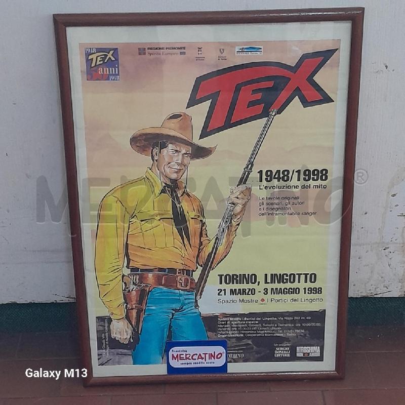 QUADRO POSTER TEX 1948 - 1998 | Mercatino dell'Usato Torino san paolo 1