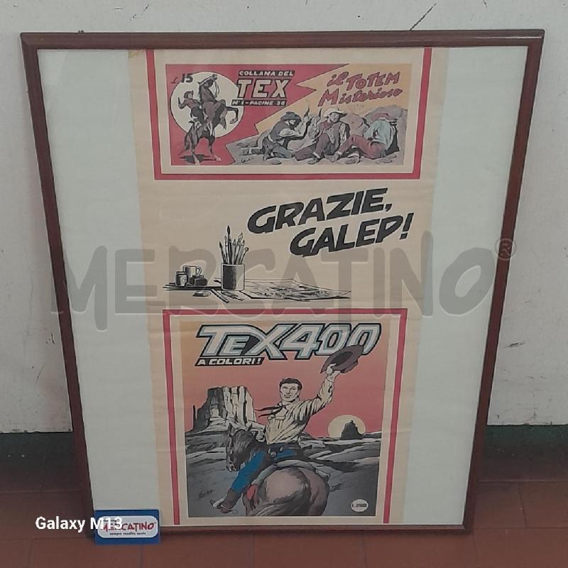 QUADRO POSTER TEX 400 GRAZIE GALEP | Mercatino dell'Usato Torino san paolo 1
