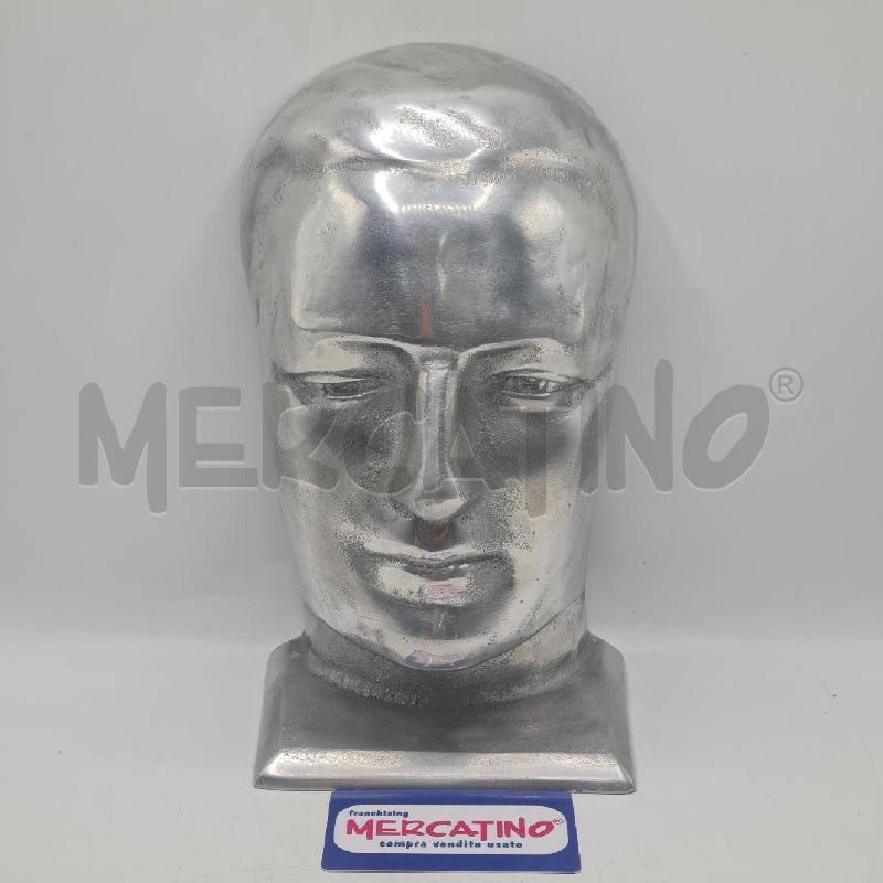 SCULTURA TESTA UOMO FUSIONE | Mercatino dell'Usato Torino san paolo 1