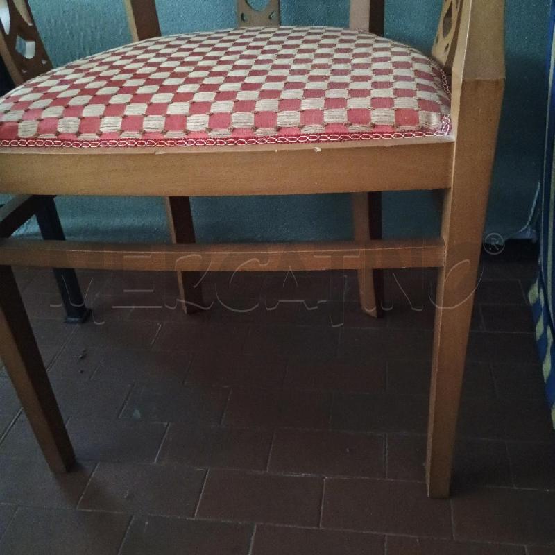 SEDIA PZZETTO TESSUTO SCACCHI  | Mercatino dell'Usato Torino san paolo 3