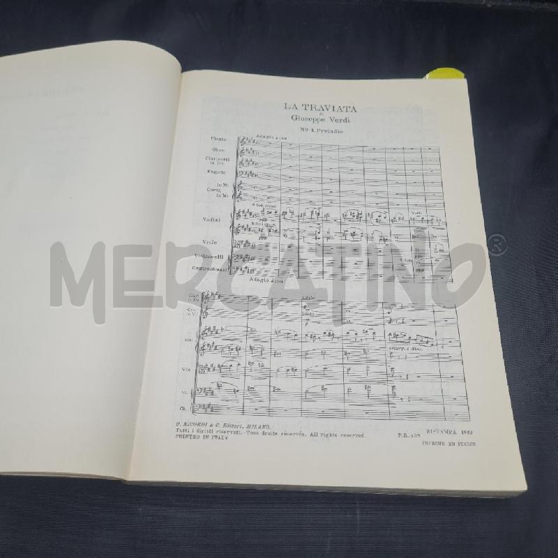 SPARTITO LA TRAVIATA (PARTITURA COMPLETA) RICORDI | Mercatino dell'Usato Torino san paolo 3