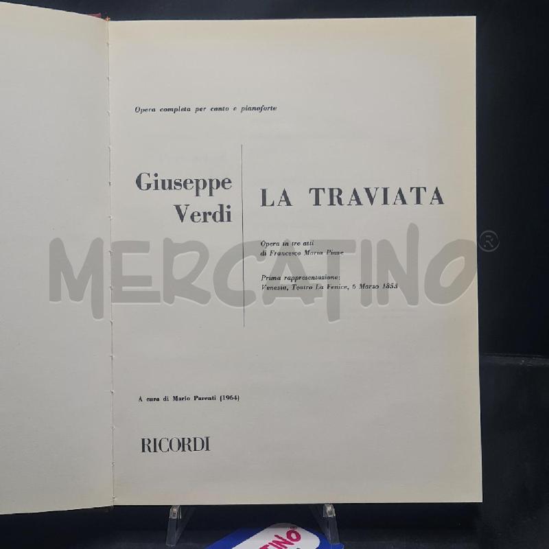 SPARTITO LA TRAVIATA (TELA) RICORDI | Mercatino dell'Usato Torino san paolo 2