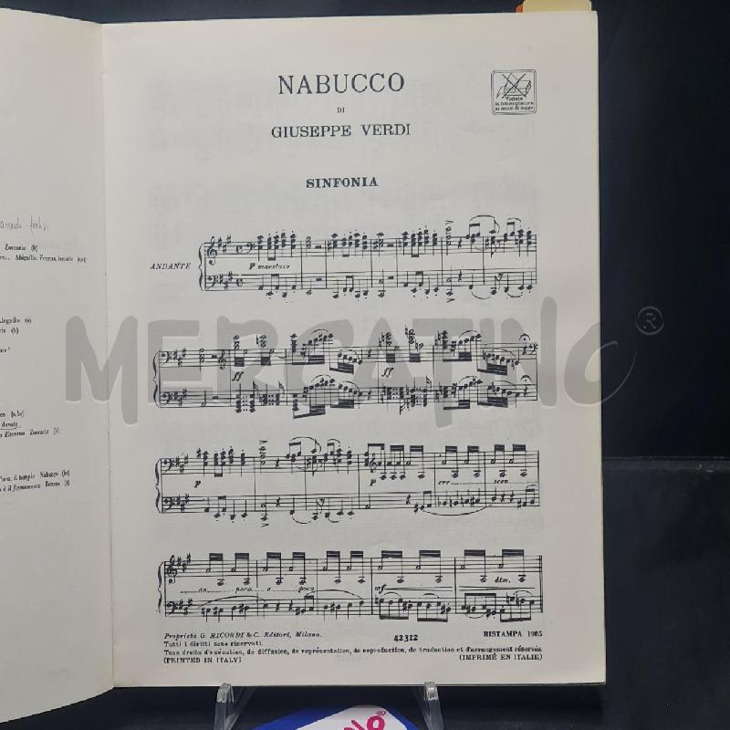 SPARTITO NABUCCO RICORDI  | Mercatino dell'Usato Torino san paolo 3