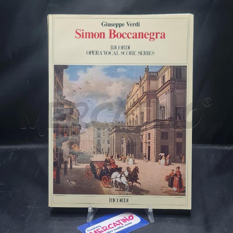 SPARTITO SIMON BOCCANEGRA RICORDI  | Mercatino dell'Usato Torino san paolo 1