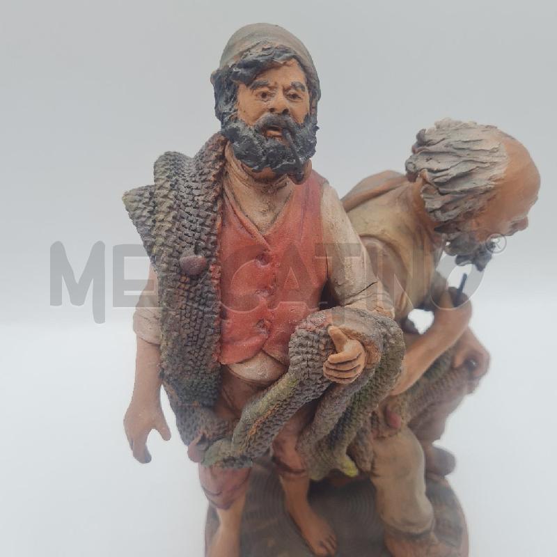 STATUA COPPIA PESCATORI CALTAGIRONE PIPPO GIOVANE  | Mercatino dell'Usato Torino san paolo 2
