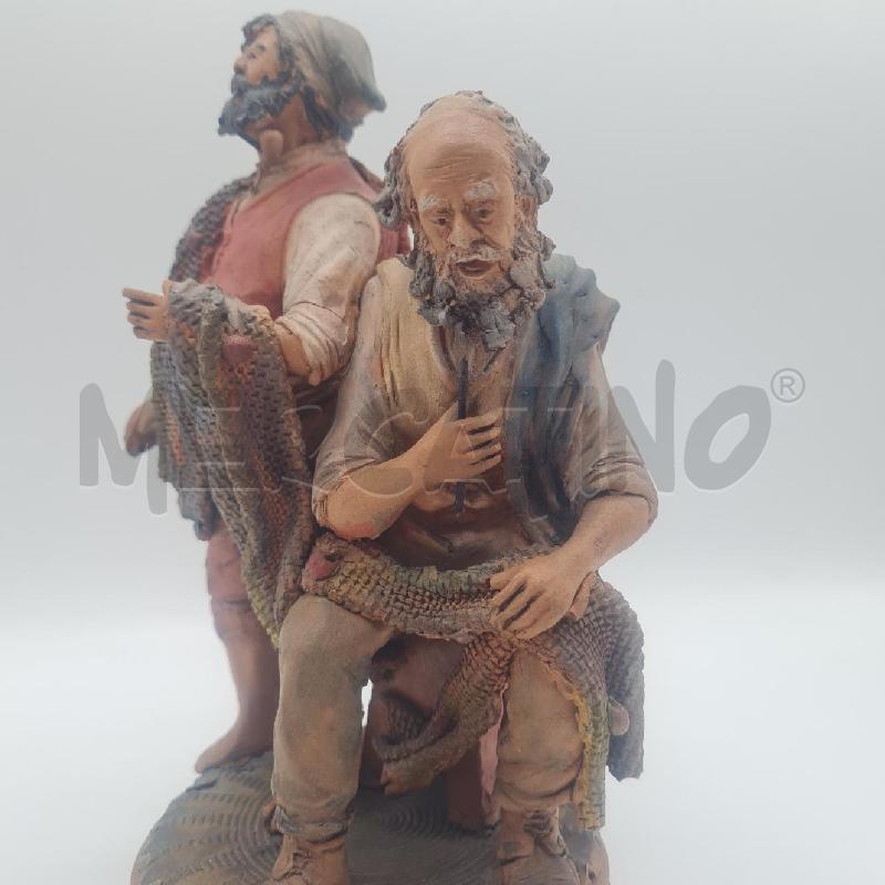 STATUA COPPIA PESCATORI CALTAGIRONE PIPPO GIOVANE  | Mercatino dell'Usato Torino san paolo 3