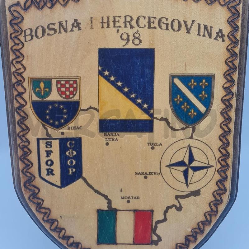 STEMMA MILITARE CREST BOSNIA 98 SFOR  | Mercatino dell'Usato Torino san paolo 2