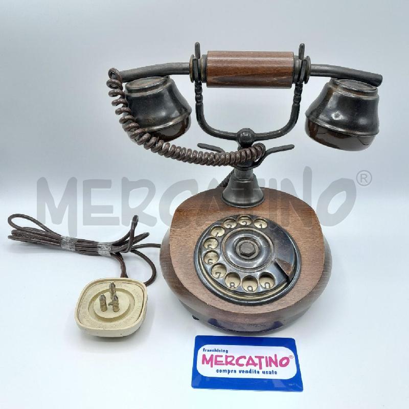 TELEFONO EPOCA LEGNO ROTELLA | Mercatino dell'Usato Torino san paolo 1