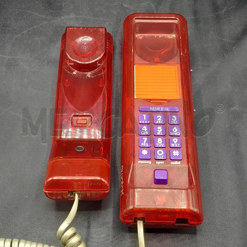 TELEFONO SWATCH TWIN PHON ROSSO TRASPARENTE | Mercatino dell'Usato Torino san paolo 2