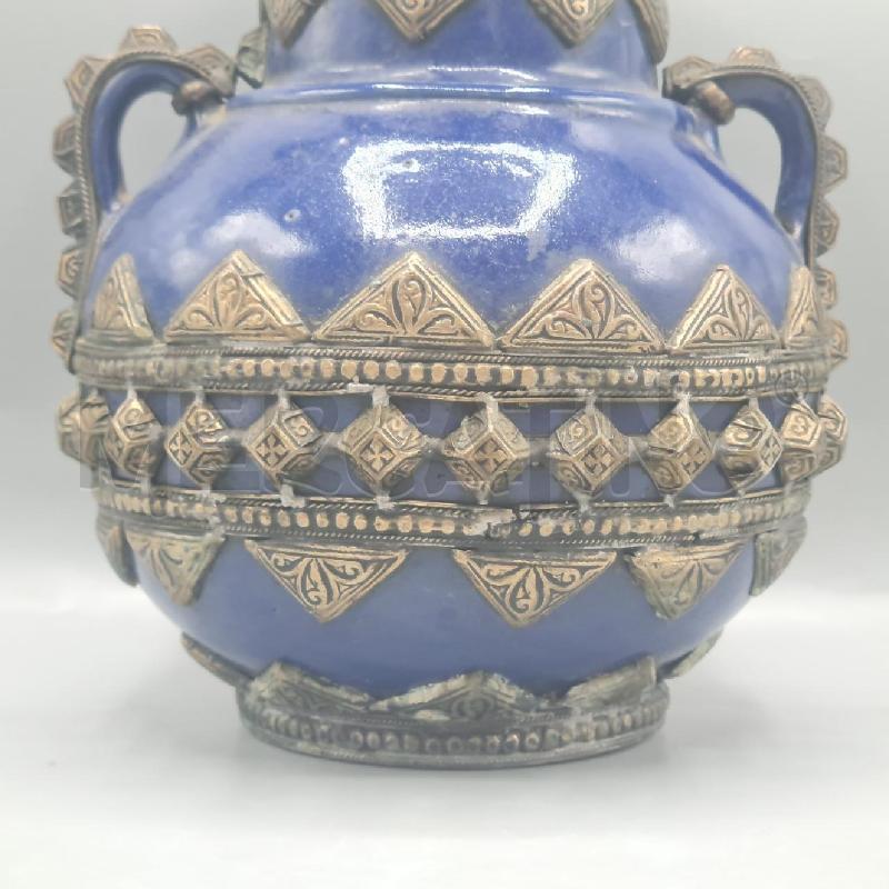 VASO BLU BERBERO ARTIGIANATO D'EPOCA | Mercatino dell'Usato Torino san paolo 2