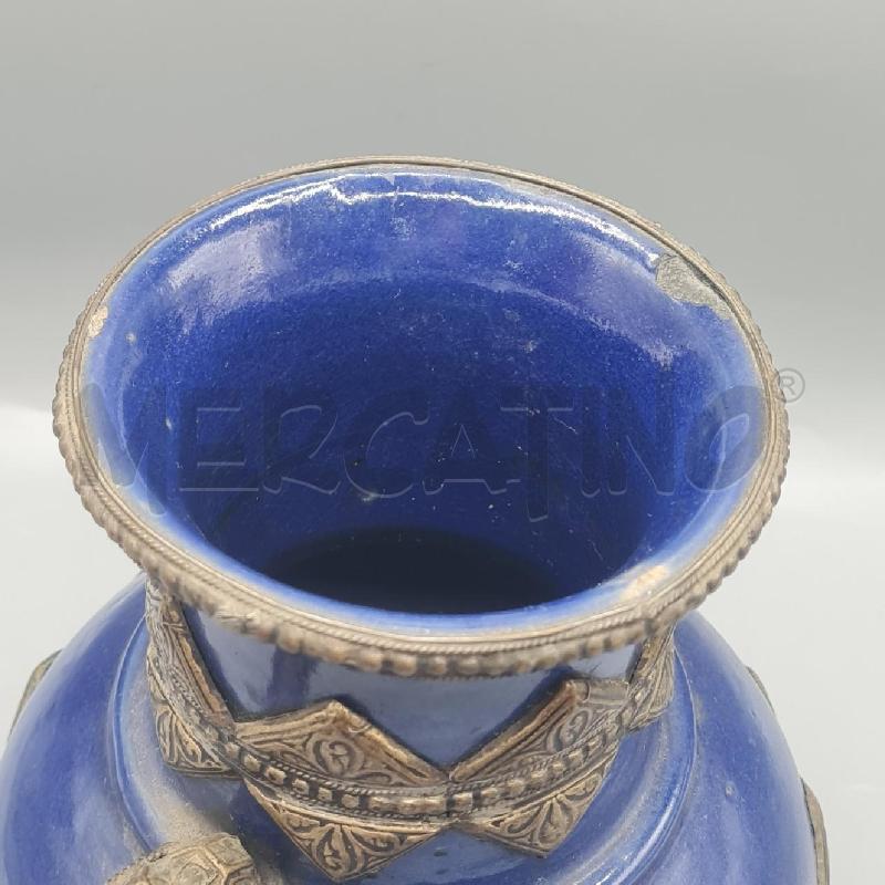 VASO BLU BERBERO ARTIGIANATO D'EPOCA | Mercatino dell'Usato Torino san paolo 4
