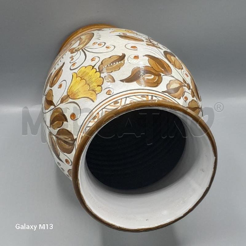 VASO PAVONI FIORI FOGLIE CHIANCIANO BARBETTI CM 33 | Mercatino dell'Usato Torino san paolo 3