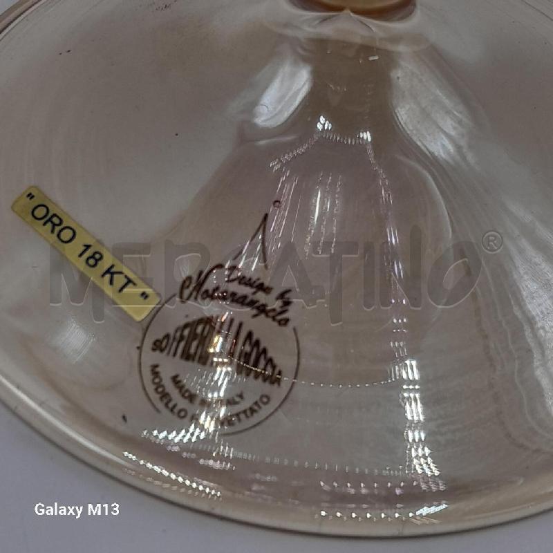 VASO VETRO SOFFIATO VL SOFFIERIA LA GOCCIA | Mercatino dell'Usato Torino san paolo 2