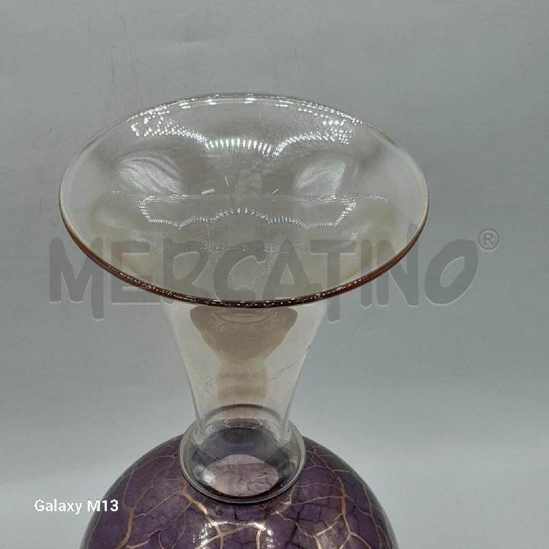 VASO VETRO SOFFIATO VL SOFFIERIA LA GOCCIA | Mercatino dell'Usato Torino san paolo 4
