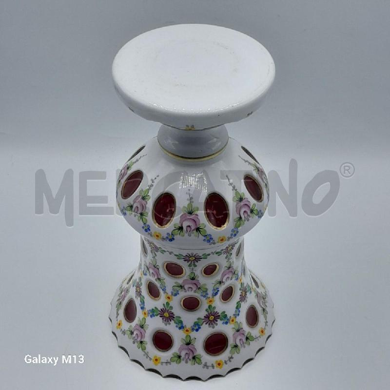 VASO VETRO SOVRAPPOSTO BOHEMIA  | Mercatino dell'Usato Torino san paolo 4