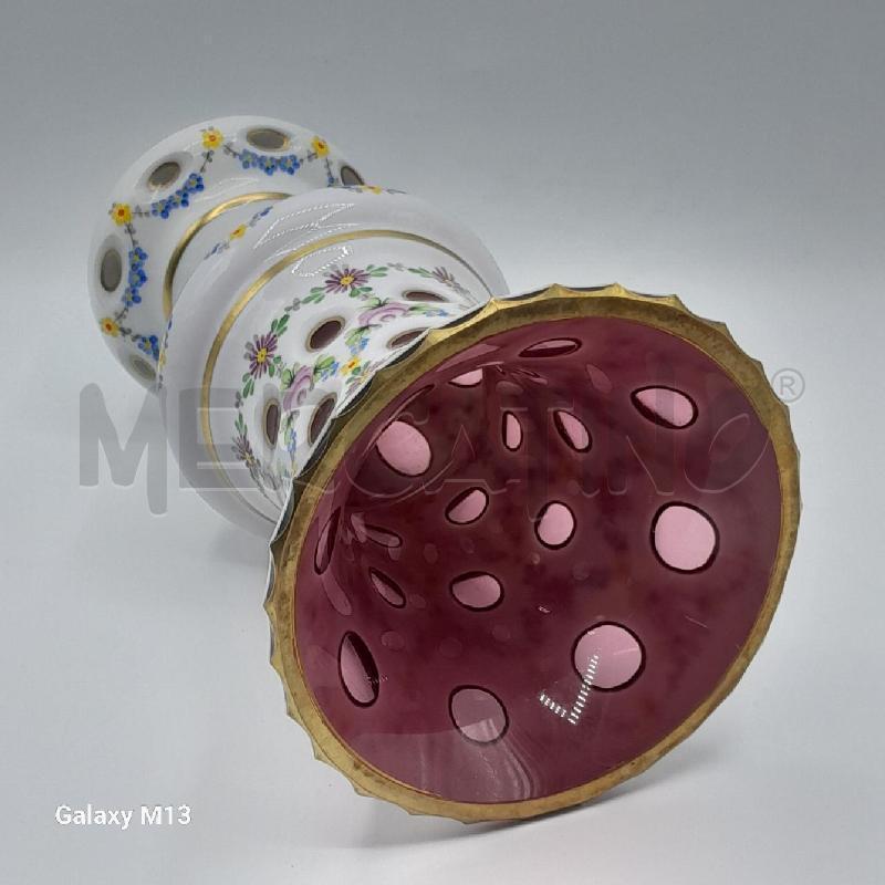 VASO VETRO SOVRAPPOSTO BOHEMIA  | Mercatino dell'Usato Torino san paolo 5