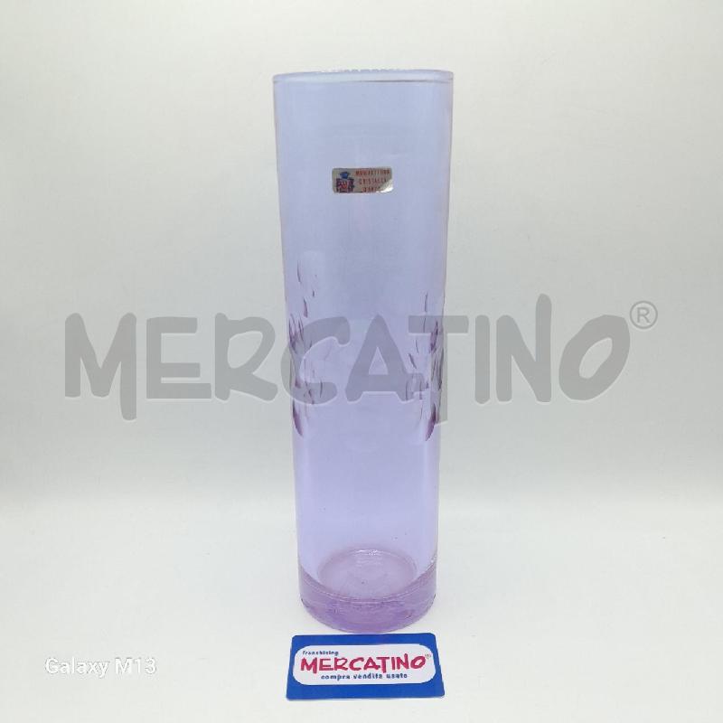 VASO VETRO VL ANNI 70 CIL. CM 32 | Mercatino dell'Usato Torino san paolo 1