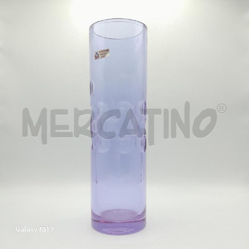 VASO VETRO VL ANNI 70 CIL. CM 32 | Mercatino dell'Usato Torino san paolo 2