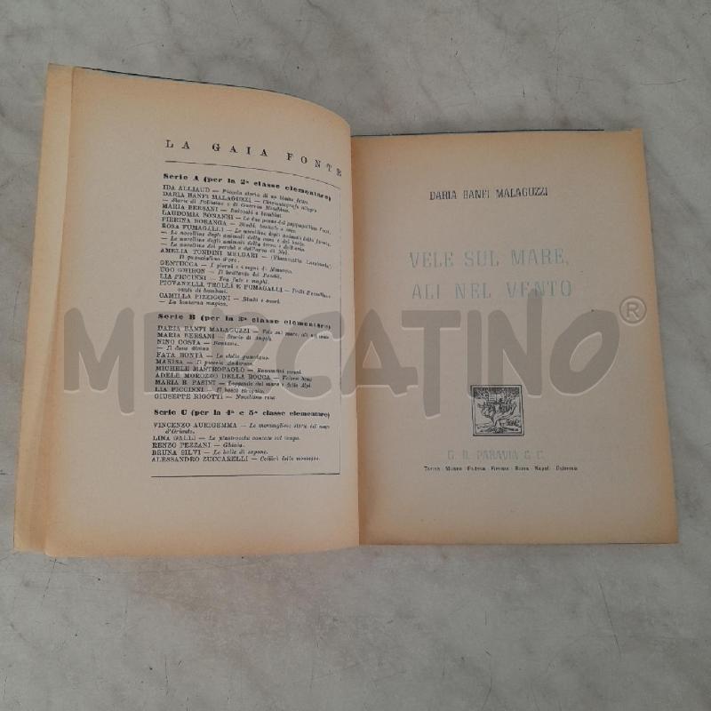 VELE SUL MARE ALI NEL VENTO PARAVIA 1949 | Mercatino dell'Usato Torino san paolo 2