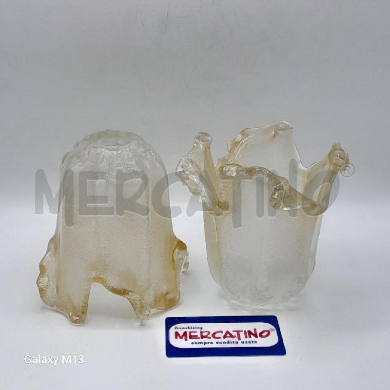 VETRI PER LAMPADA MURANO COPPIA  | Mercatino dell'Usato Torino san paolo 1