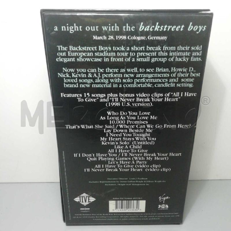 VHS A NIGHT OUT WITH THE BACKSTREET BOYS | Mercatino dell'Usato Torino san paolo 2