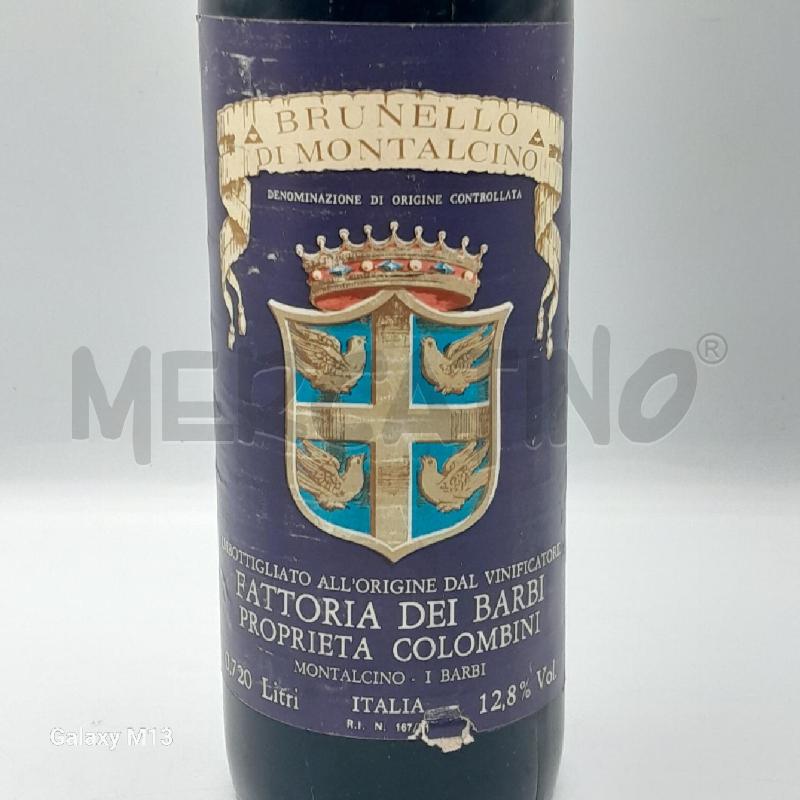 VINO BRUNELLO MONTALCINO 1972 | Mercatino dell'Usato Torino san paolo 2