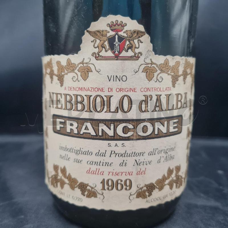 VINO NEBBIOLO D'ALBA 1969 FRANCONE | Mercatino dell'Usato Torino san paolo 2