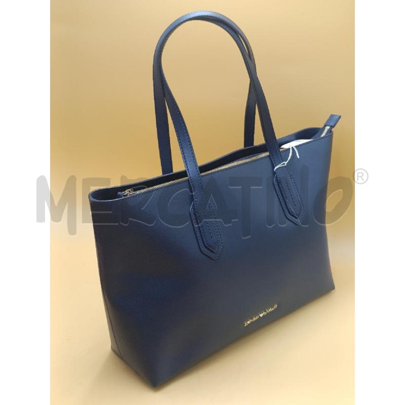 BORSA DONNA EMPORIO ARMANI BLU OSCURO | Mercatino dell'Usato Torino nizza 2