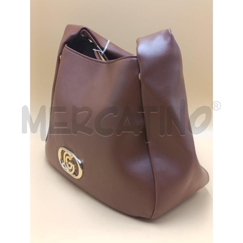 BORSA DONNA GABRIELLA GUCCI MARRONE A SPALLA | Mercatino dell'Usato Torino nizza 3