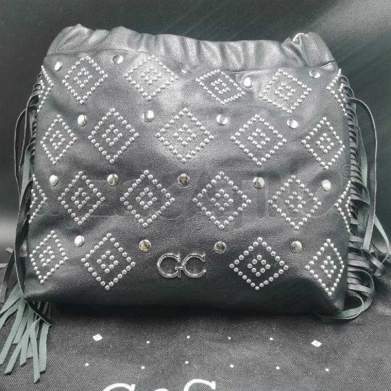 BORSA DONNA GIO' CELLINI NERO CON BORCHIE TRACOLLA  | Mercatino dell'Usato Torino nizza 2