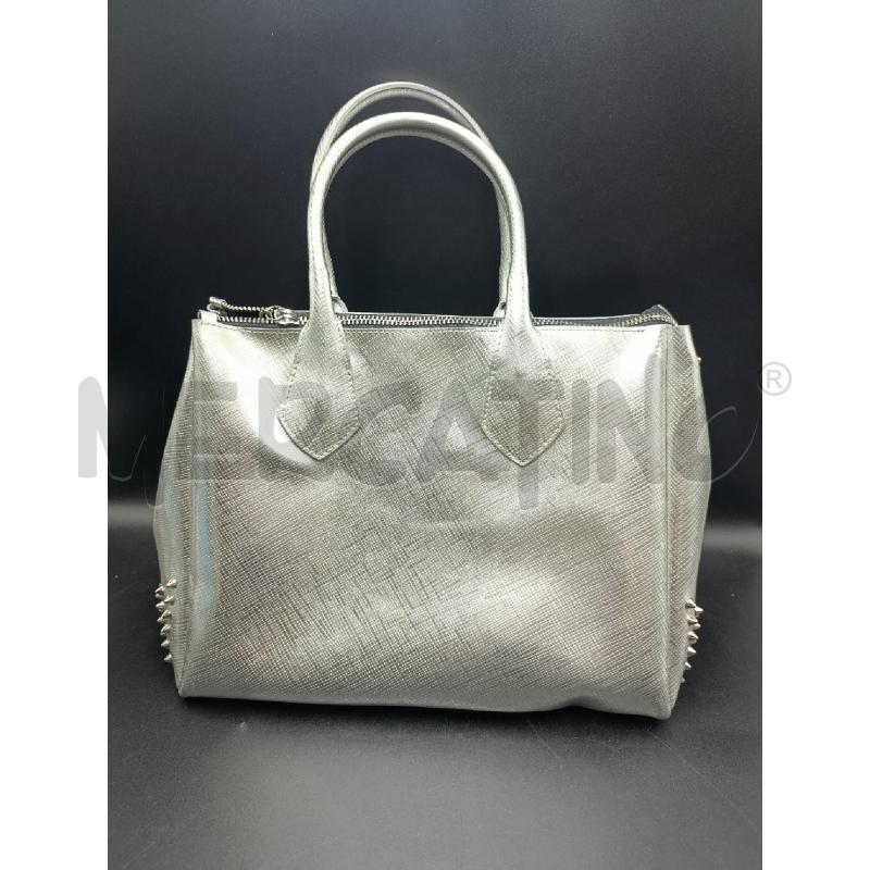 BORSA DONNA GUM GIANNI CHIARINI ARGENTATA | Mercatino dell'Usato Torino nizza 1
