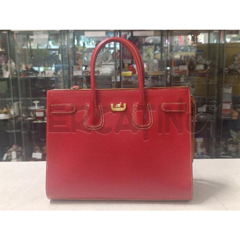 BORSA DONNA IN CUOIO ROSSO | Mercatino dell'Usato Torino nizza 1