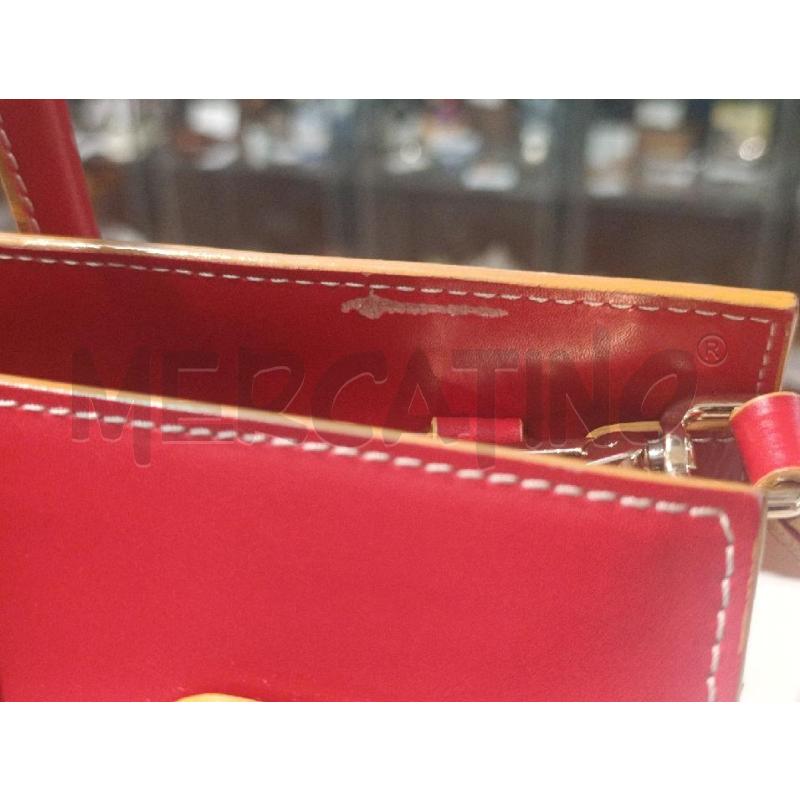 BORSA DONNA IN CUOIO ROSSO | Mercatino dell'Usato Torino nizza 2