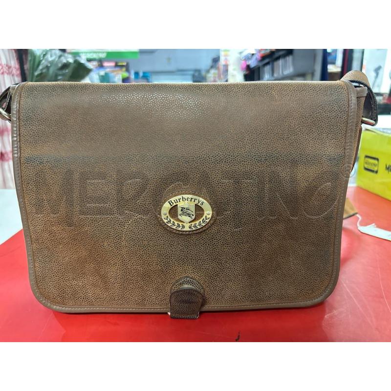BORSA DONNA IN PELLE A QUADRI BEIGE | Mercatino dell'Usato Torino nizza 1